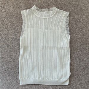 Goelia Chic White Sleeveless Tank Top